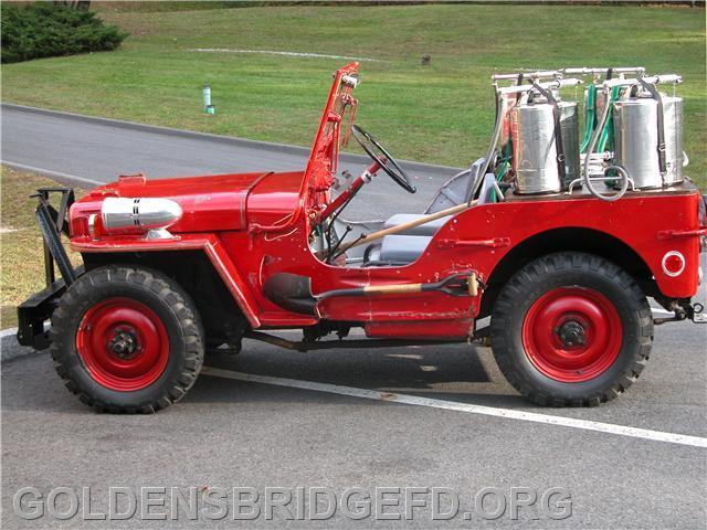 1943 Willy Jeep Brush Truck
Destroyed in Our Firehouse Fire In 2/2014.